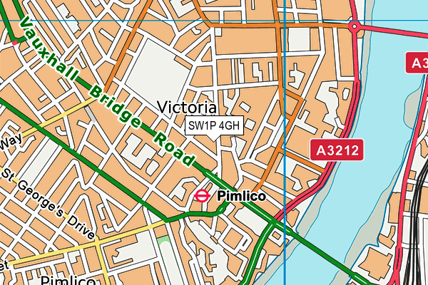 SW1P 4GH map - OS VectorMap District (Ordnance Survey)