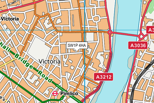 SW1P 4HA map - OS VectorMap District (Ordnance Survey) SW1P 4HA map - OS VectorMap District (Ordnance Survey)