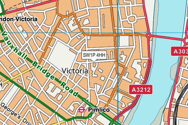 SW1P 4HH map - OS VectorMap District (Ordnance Survey) SW1P 4HH map - OS VectorMap District (Ordnance Survey)
