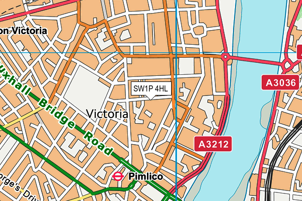 SW1P 4HL map - OS VectorMap District (Ordnance Survey) SW1P 4HL map - OS VectorMap District (Ordnance Survey)