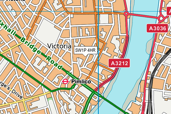 SW1P 4HR map - OS VectorMap District (Ordnance Survey) SW1P 4HR map - OS VectorMap District (Ordnance Survey)