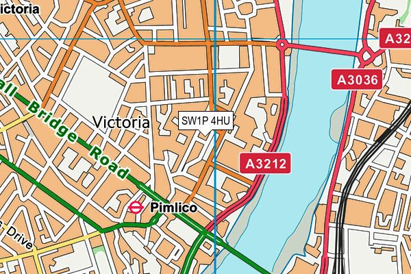 SW1P 4HU map - OS VectorMap District (Ordnance Survey) SW1P 4HU map - OS VectorMap District (Ordnance Survey)