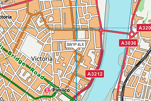 SW1P 4LX map - OS VectorMap District (Ordnance Survey) SW1P 4LX map - OS VectorMap District (Ordnance Survey)