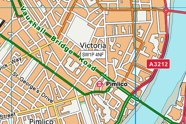 SW1P 4NF map - OS VectorMap District (Ordnance Survey) SW1P 4NF map - OS VectorMap District (Ordnance Survey)