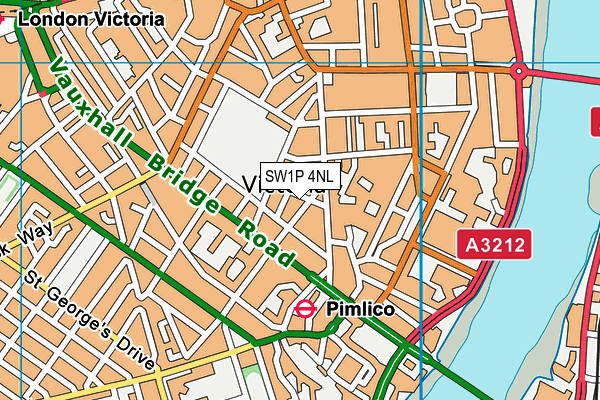 SW1P 4NL map - OS VectorMap District (Ordnance Survey) SW1P 4NL map - OS VectorMap District (Ordnance Survey)