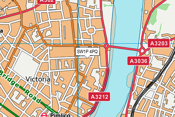 SW1P 4PQ map - OS VectorMap District (Ordnance Survey) SW1P 4PQ map - OS VectorMap District (Ordnance Survey)