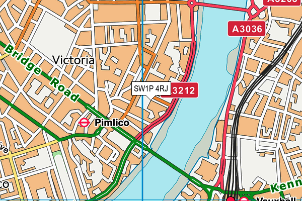SW1P 4RJ map - OS VectorMap District (Ordnance Survey) SW1P 4RJ map - OS VectorMap District (Ordnance Survey)
