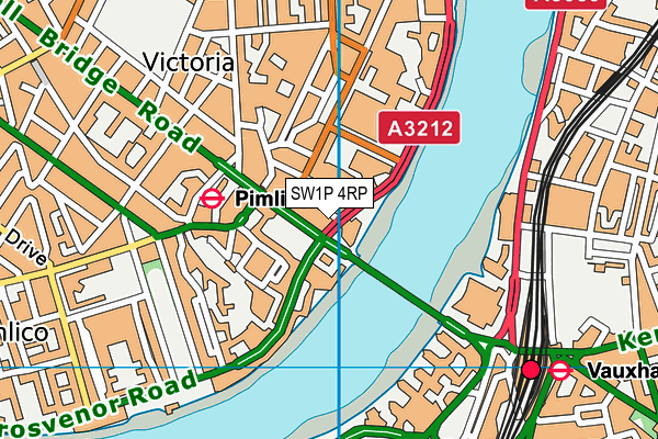 SW1P 4RP map - OS VectorMap District (Ordnance Survey) SW1P 4RP map - OS VectorMap District (Ordnance Survey)