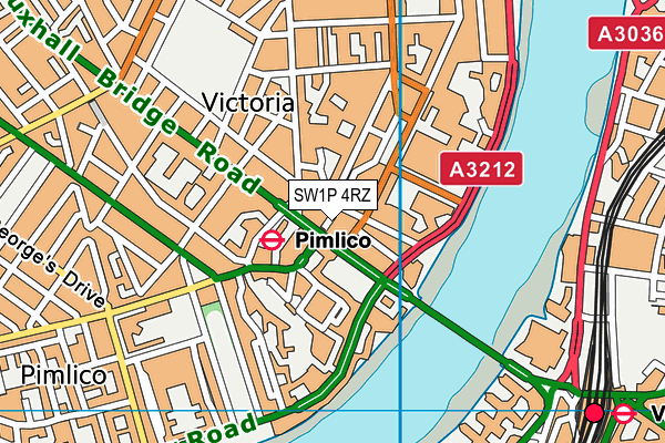 SW1P 4RZ map - OS VectorMap District (Ordnance Survey) SW1P 4RZ map - OS VectorMap District (Ordnance Survey)