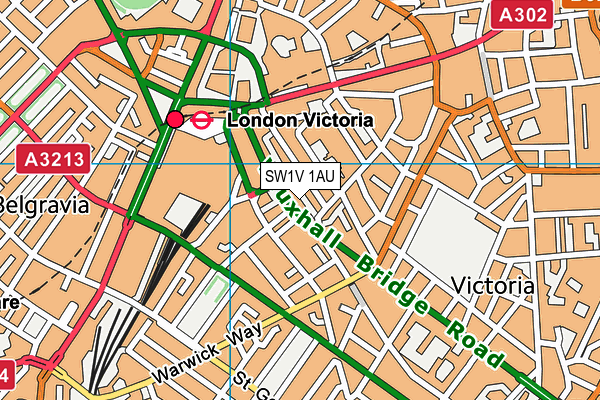 SW1V 1AU map - OS VectorMap District (Ordnance Survey) SW1V 1AU map - OS VectorMap District (Ordnance Survey)