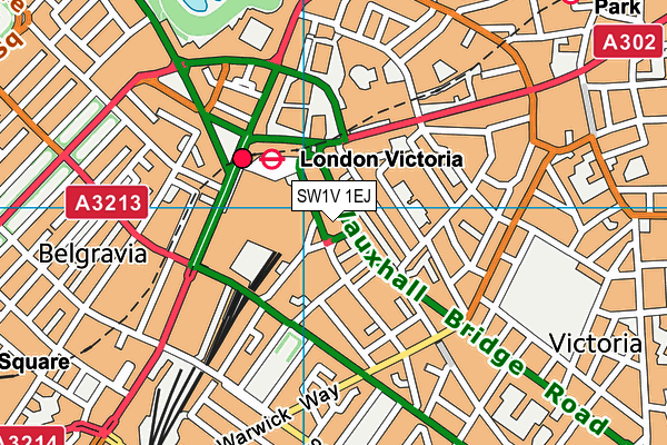 SW1V 1EJ map - OS VectorMap District (Ordnance Survey) SW1V 1EJ map - OS VectorMap District (Ordnance Survey)