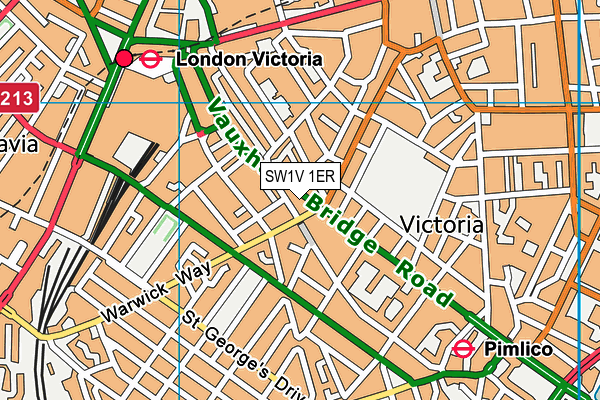 SW1V 1ER map - OS VectorMap District (Ordnance Survey) SW1V 1ER map - OS VectorMap District (Ordnance Survey)