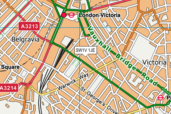 SW1V 1JE map - OS VectorMap District (Ordnance Survey)