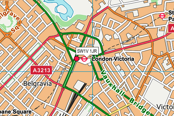 SW1V 1JR map - OS VectorMap District (Ordnance Survey) SW1V 1JR map - OS VectorMap District (Ordnance Survey)
