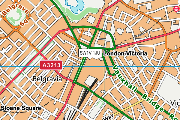 SW1V 1JU map - OS VectorMap District (Ordnance Survey) SW1V 1JU map - OS VectorMap District (Ordnance Survey)