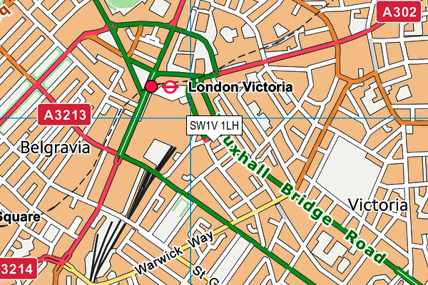 SW1V 1LH map - OS VectorMap District (Ordnance Survey) SW1V 1LH map - OS VectorMap District (Ordnance Survey)