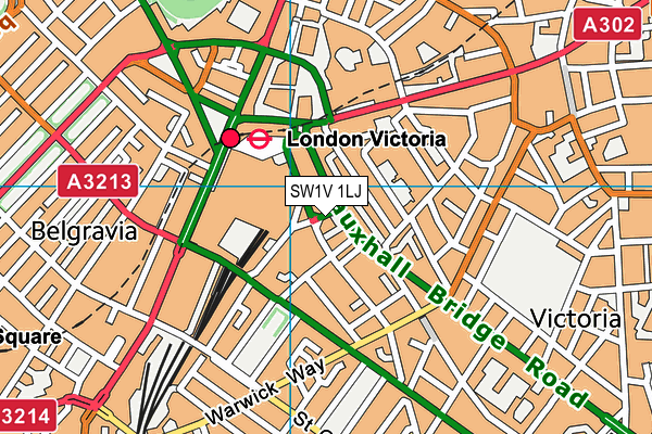 SW1V 1LJ map - OS VectorMap District (Ordnance Survey) SW1V 1LJ map - OS VectorMap District (Ordnance Survey)