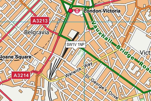 SW1V 1NP map - OS VectorMap District (Ordnance Survey) SW1V 1NP map - OS VectorMap District (Ordnance Survey)