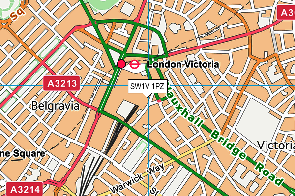 SW1V 1PZ map - OS VectorMap District (Ordnance Survey) SW1V 1PZ map - OS VectorMap District (Ordnance Survey)