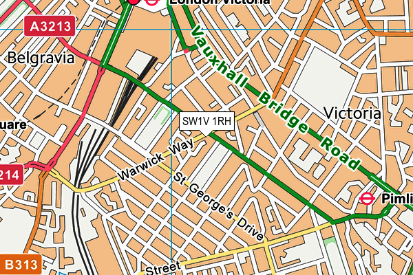 SW1V 1RH map - OS VectorMap District (Ordnance Survey) SW1V 1RH map - OS VectorMap District (Ordnance Survey)