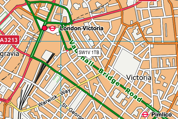 SW1V 1TB map - OS VectorMap District (Ordnance Survey) SW1V 1TB map - OS VectorMap District (Ordnance Survey)
