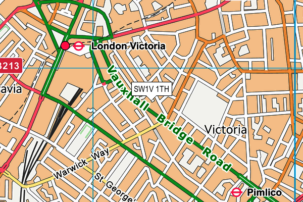 SW1V 1TH map - OS VectorMap District (Ordnance Survey) SW1V 1TH map - OS VectorMap District (Ordnance Survey)