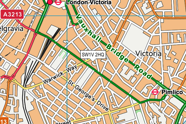 SW1V 2HQ map - OS VectorMap District (Ordnance Survey)