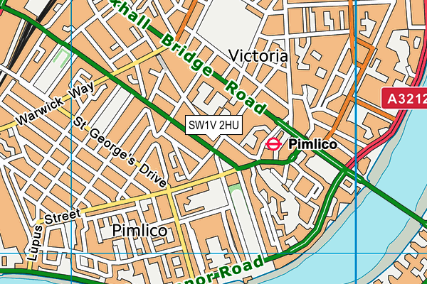 SW1V 2HU map - OS VectorMap District (Ordnance Survey) SW1V 2HU map - OS VectorMap District (Ordnance Survey)