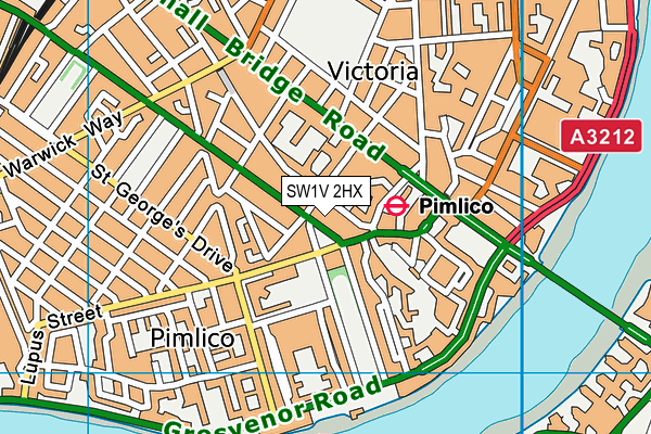 SW1V 2HX map - OS VectorMap District (Ordnance Survey) SW1V 2HX map - OS VectorMap District (Ordnance Survey)