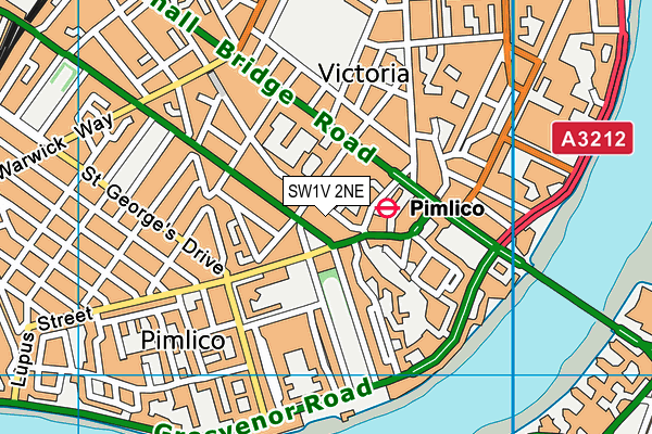 SW1V 2NE map - OS VectorMap District (Ordnance Survey) SW1V 2NE map - OS VectorMap District (Ordnance Survey)