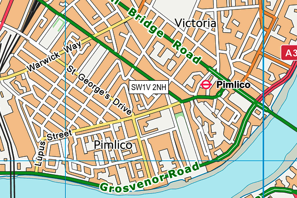 SW1V 2NH map - OS VectorMap District (Ordnance Survey) SW1V 2NH map - OS VectorMap District (Ordnance Survey)
