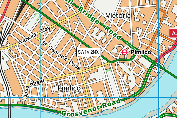SW1V 2NX map - OS VectorMap District (Ordnance Survey) SW1V 2NX map - OS VectorMap District (Ordnance Survey)