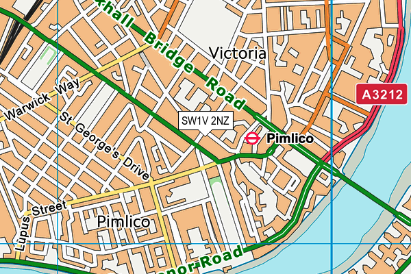 SW1V 2NZ map - OS VectorMap District (Ordnance Survey) SW1V 2NZ map - OS VectorMap District (Ordnance Survey)