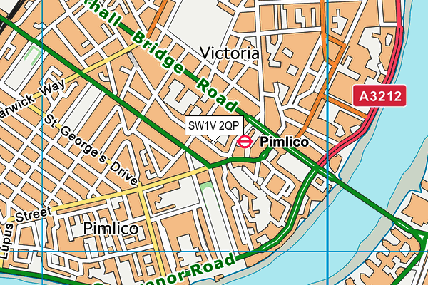 SW1V 2QP map - OS VectorMap District (Ordnance Survey) SW1V 2QP map - OS VectorMap District (Ordnance Survey)