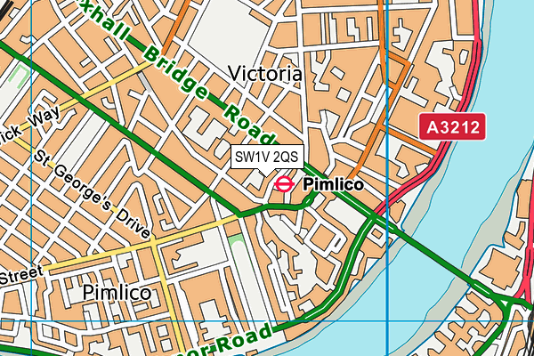 SW1V 2QS map - OS VectorMap District (Ordnance Survey) SW1V 2QS map - OS VectorMap District (Ordnance Survey)
