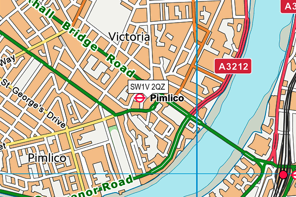 SW1V 2QZ map - OS VectorMap District (Ordnance Survey) SW1V 2QZ map - OS VectorMap District (Ordnance Survey)