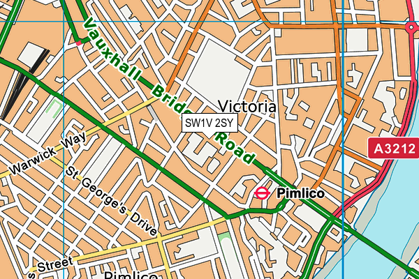 SW1V 2SY map - OS VectorMap District (Ordnance Survey)