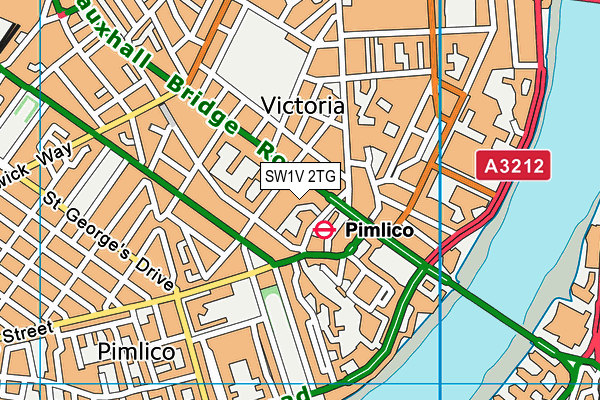 SW1V 2TG map - OS VectorMap District (Ordnance Survey)