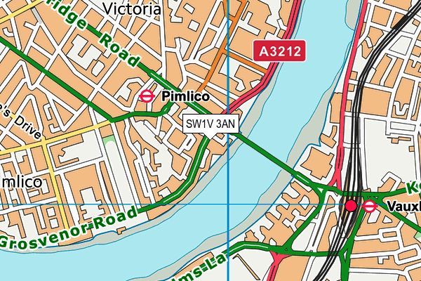 SW1V 3AN map - OS VectorMap District (Ordnance Survey) SW1V 3AN map - OS VectorMap District (Ordnance Survey)