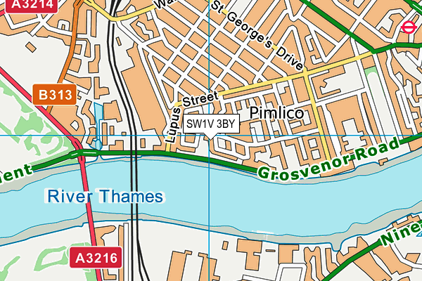 SW1V 3BY map - OS VectorMap District (Ordnance Survey) SW1V 3BY map - OS VectorMap District (Ordnance Survey)