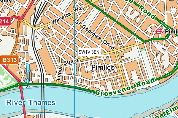 SW1V 3EN map - OS VectorMap District (Ordnance Survey) SW1V 3EN map - OS VectorMap District (Ordnance Survey)