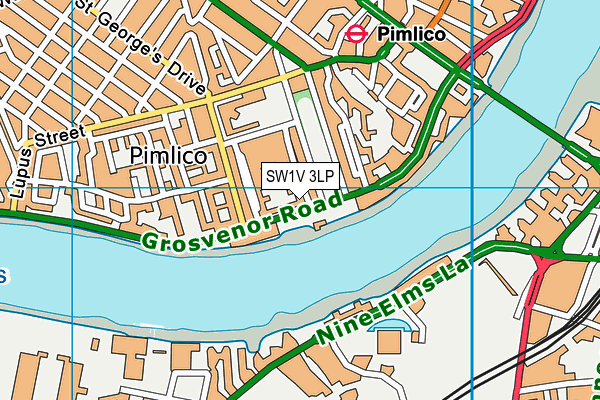 SW1V 3LP map - OS VectorMap District (Ordnance Survey) SW1V 3LP map - OS VectorMap District (Ordnance Survey)