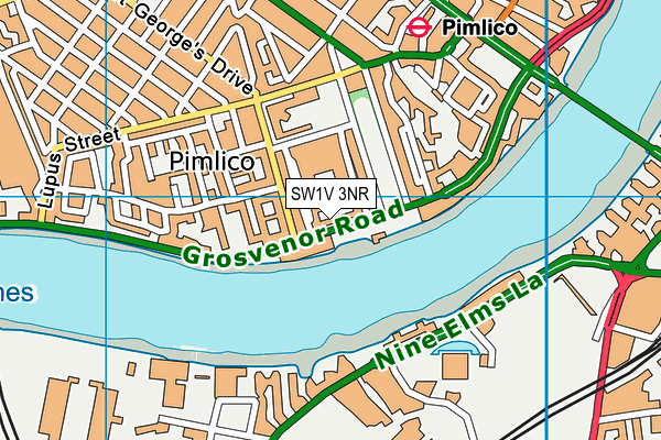 SW1V 3NR map - OS VectorMap District (Ordnance Survey) SW1V 3NR map - OS VectorMap District (Ordnance Survey)