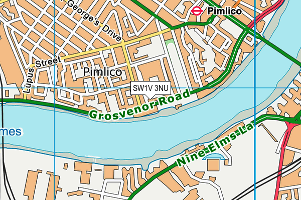 SW1V 3NU map - OS VectorMap District (Ordnance Survey) SW1V 3NU map - OS VectorMap District (Ordnance Survey)
