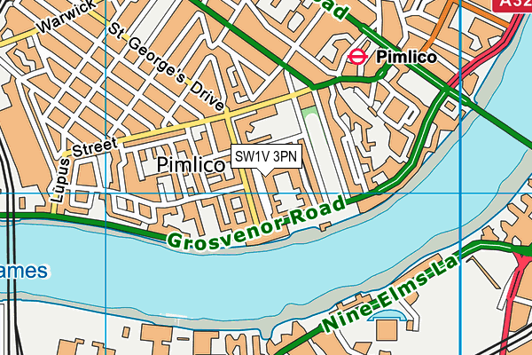 SW1V 3PN map - OS VectorMap District (Ordnance Survey) SW1V 3PN map - OS VectorMap District (Ordnance Survey)