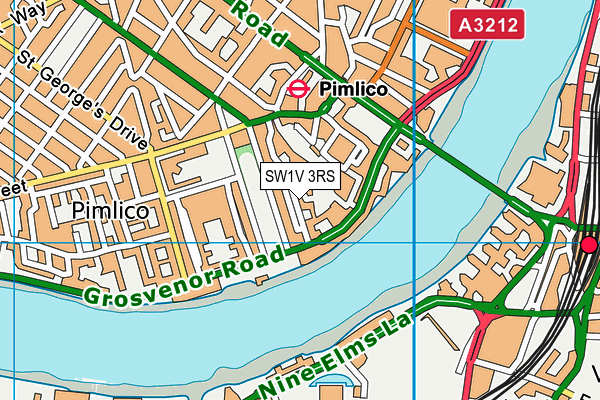 SW1V 3RS map - OS VectorMap District (Ordnance Survey) SW1V 3RS map - OS VectorMap District (Ordnance Survey)