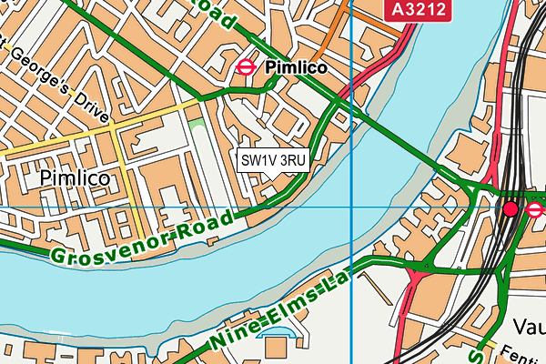 SW1V 3RU map - OS VectorMap District (Ordnance Survey) SW1V 3RU map - OS VectorMap District (Ordnance Survey)
