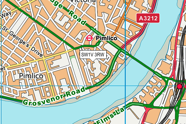 SW1V 3RW map - OS VectorMap District (Ordnance Survey) SW1V 3RW map - OS VectorMap District (Ordnance Survey)