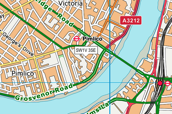 SW1V 3SE map - OS VectorMap District (Ordnance Survey) SW1V 3SE map - OS VectorMap District (Ordnance Survey)