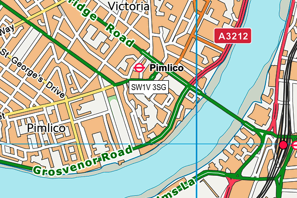 SW1V 3SG map - OS VectorMap District (Ordnance Survey) SW1V 3SG map - OS VectorMap District (Ordnance Survey)